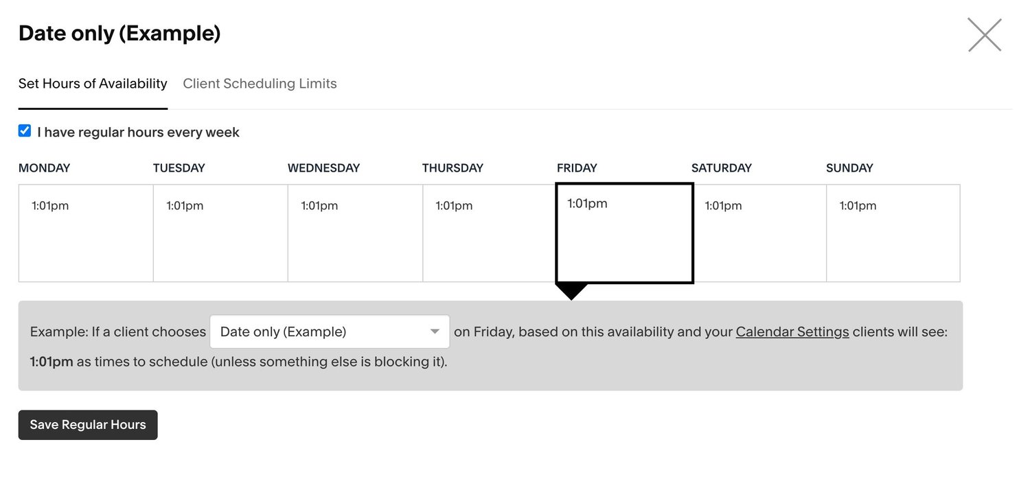 Acuity Scheduling – Date Only Without Showing Time
