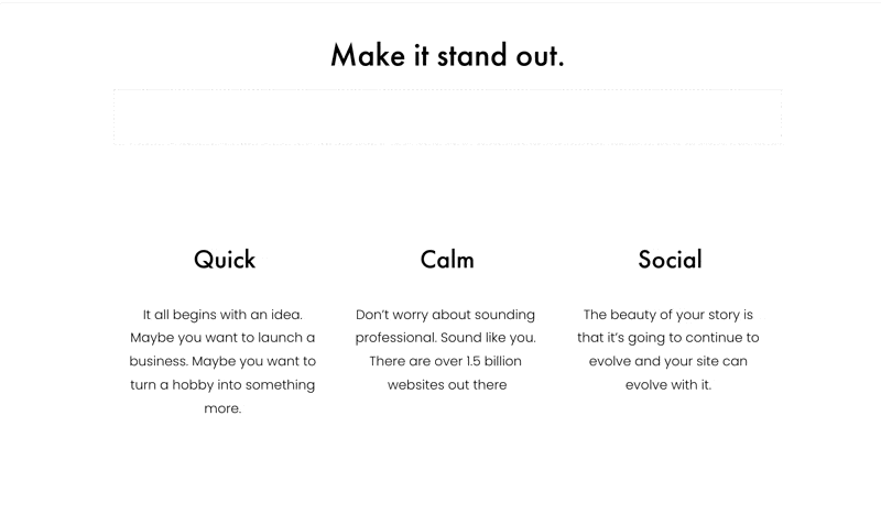 Demo of icons in Squarespace
