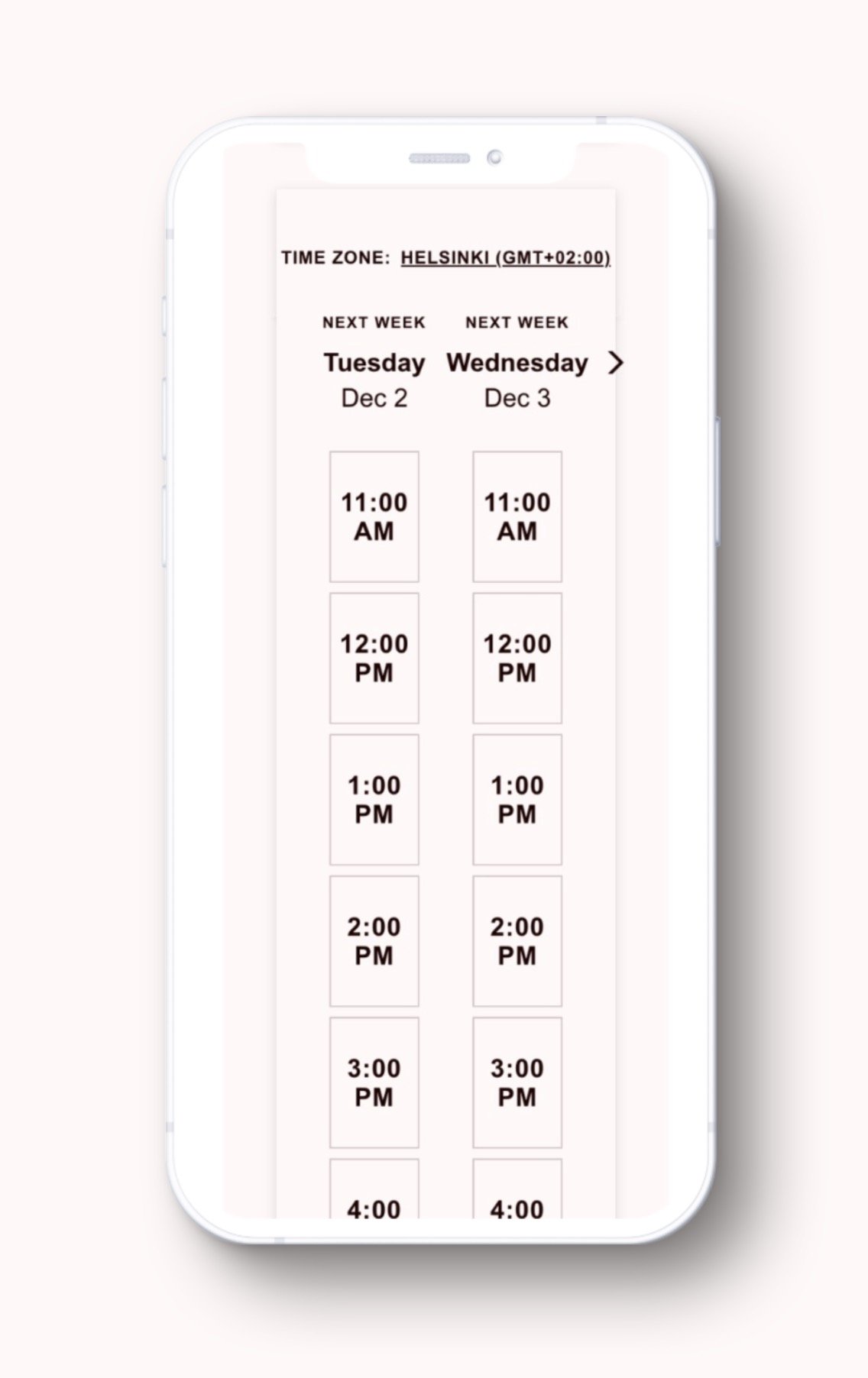 Acuity Scheduling narrow mobile embed example