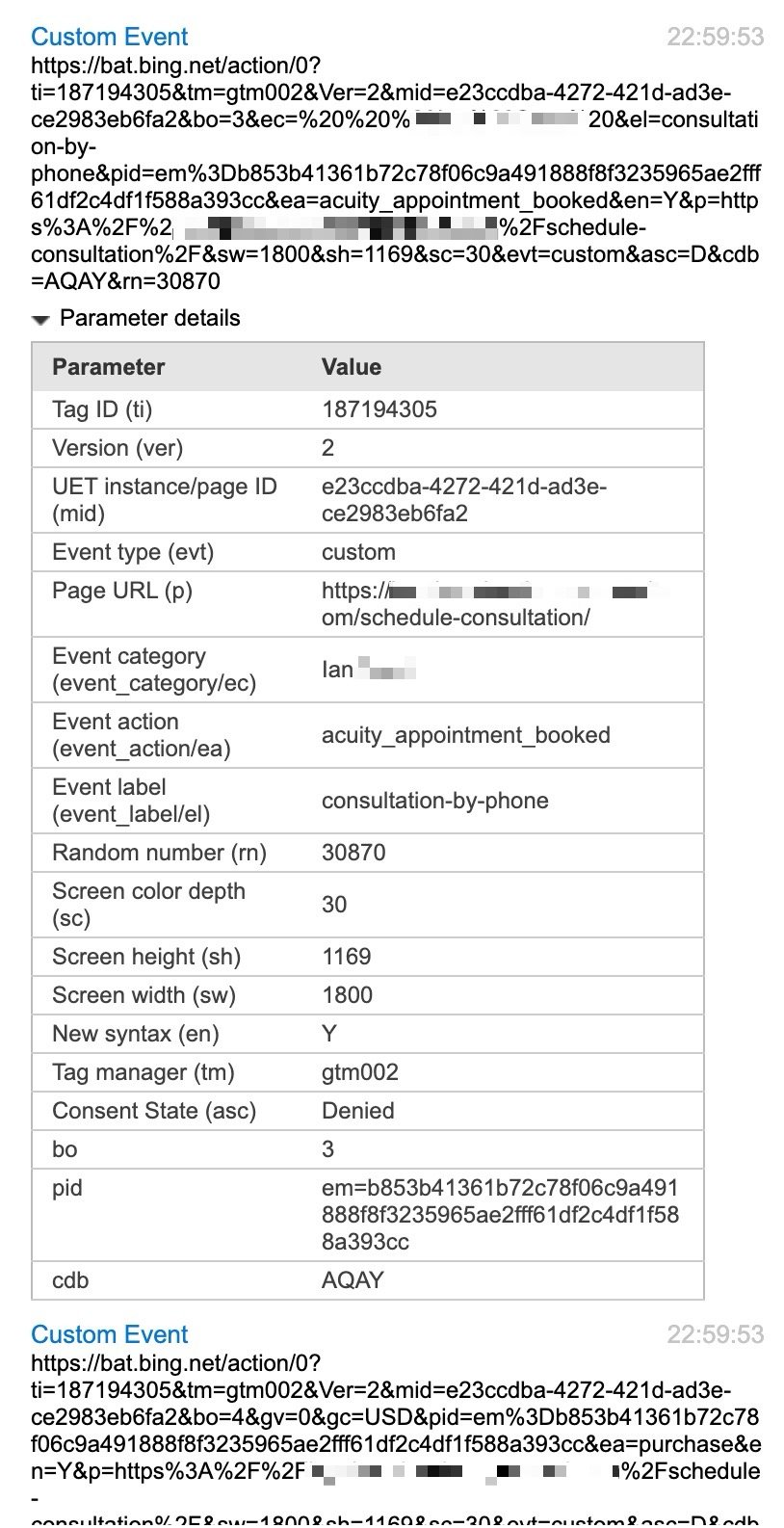 Microsoft UET Tag debugger purchase successful.
