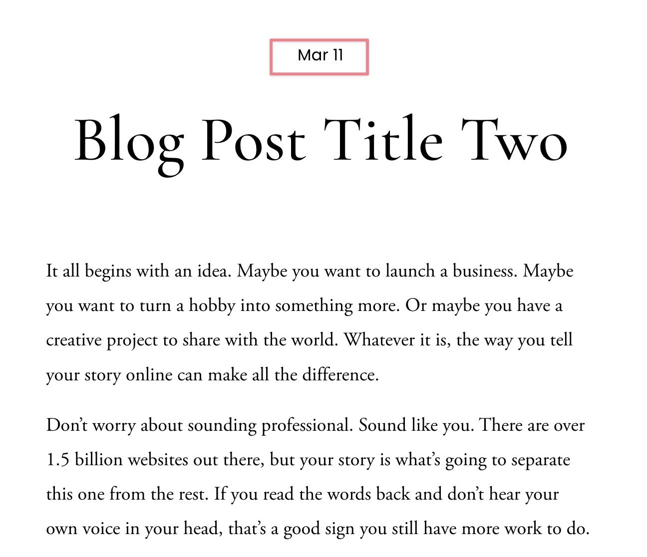 Translating, editing & formatting blog date stamps in Squarespace 7.1